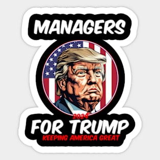 agers For Trump Keeg America President 2024 Sticker